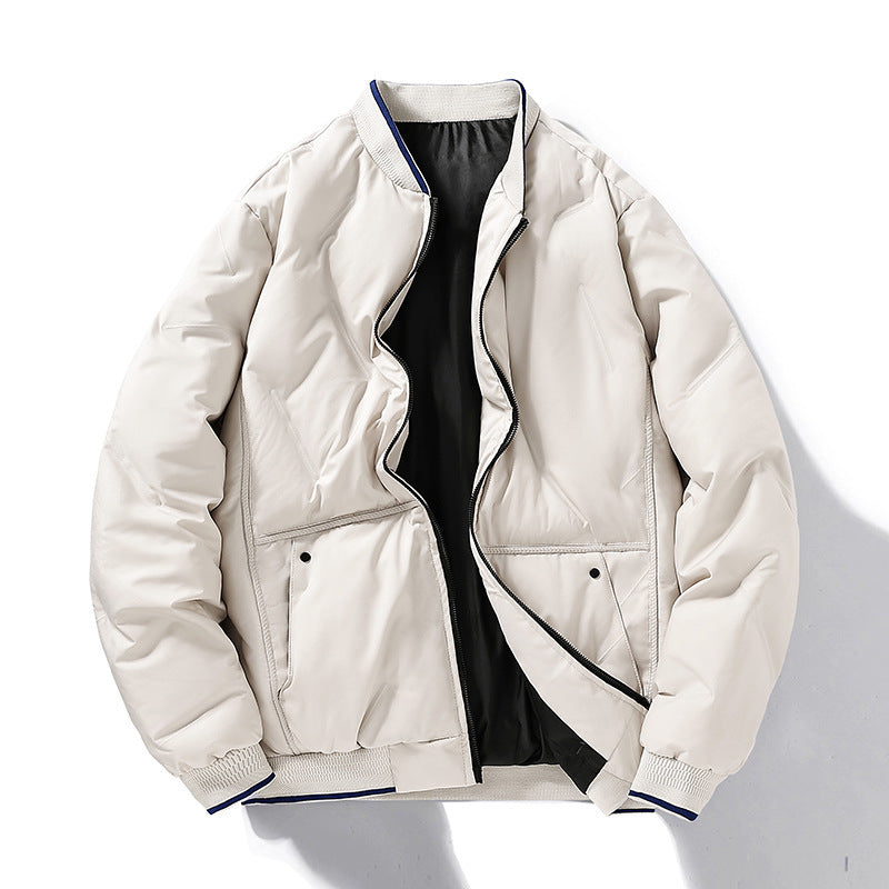 Couple's Cotton-padded Clothes Fashion Trend Loose Thickening Keep Warm Stand-up Collar Cotton-padded Clothes
