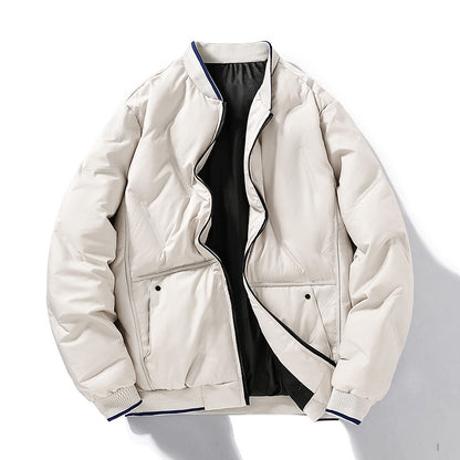 Couple's Cotton-padded Clothes Fashion Trend Loose Thickening Keep Warm Stand-up Collar Cotton-padded Clothes