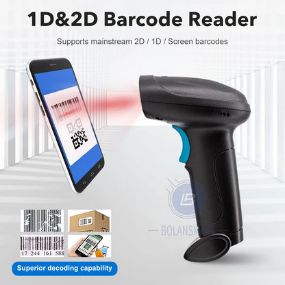 1Wireless & Wired Bluetooth Barcode Scanner