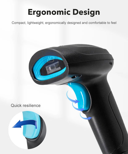 1Wireless & Wired Bluetooth Barcode Scanner