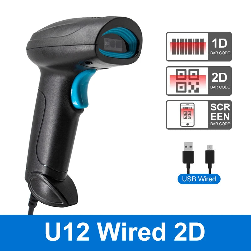 1Wireless & Wired Bluetooth Barcode Scanner