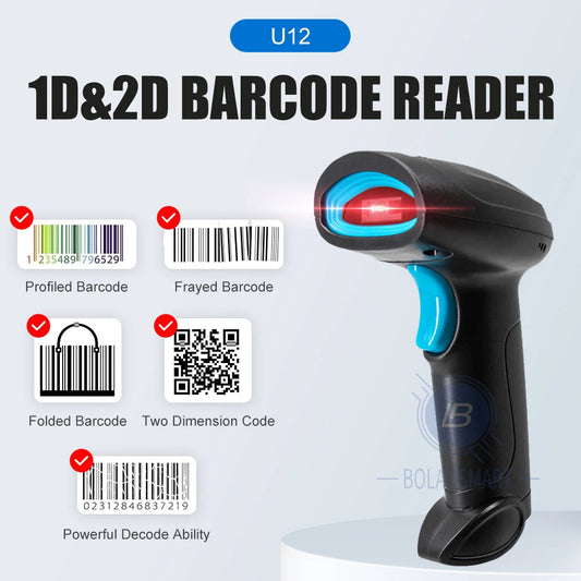 1Wireless & Wired Bluetooth Barcode Scanner