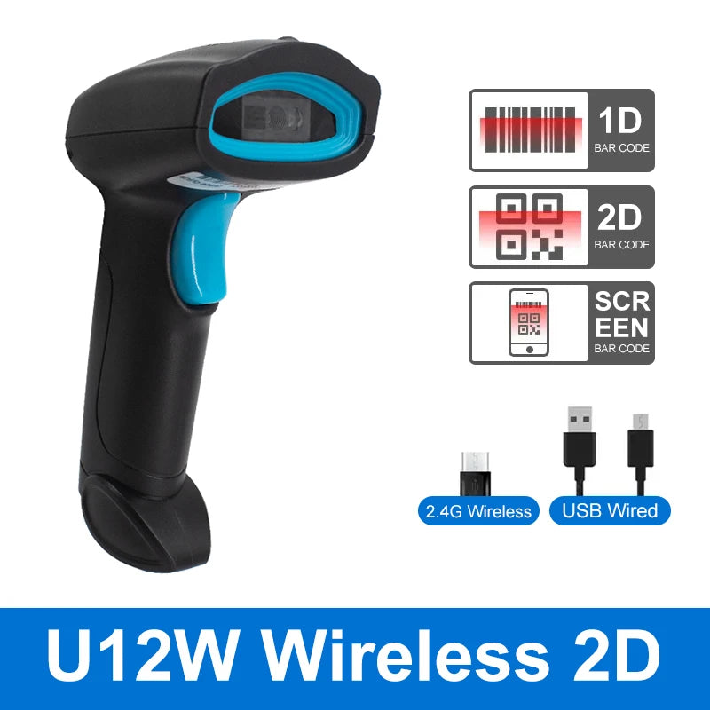 1Wireless & Wired Bluetooth Barcode Scanner